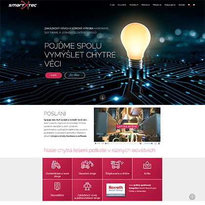 Tvorba www stránek pro firmu SMART-TEC s.r.o.