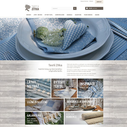 Tvorba e-shopu pro výrobce českého kanafasu Textil Zítka